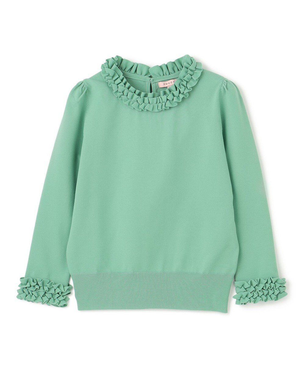 【トッカ/TOCCA】の【洗える】NIGHT GROOVE プルオーバー インテリア・キッズ・メンズ・レディースファッション・服の通販 founy(ファニー) 　ファッション　Fashion　レディースファッション　Fashion for Women　トップス・カットソー　Cut & Sew Tops　ニット　Knit Tops & Sweaters　カジュアルプルオーバー・ニットトップス　Pullovers & Knit Tops / Casual Pullovers　セーター　Sweater, Knitwear　洗える　Machine Washable　A/W・秋冬　Autumn/Winter　ライトグリーン系|ID: prp329100004659594 ipo3291000000033722149