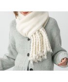 【23区/NIJYUSANKU】の【見上愛さん着用/STORY掲載】ブラッシュドエアーウール ニット マフラー ホワイト系|ID: prp329100004659610 ipo3291000000036113976