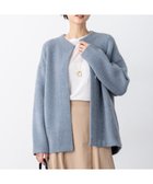 【23区/NIJYUSANKU】の【見上愛さん着用/先行予約/洗える】ラクーンブレンドダブルフェイス ニット アウター スカイブルー系|ID: prp329100004659619 ipo3291000000033722255