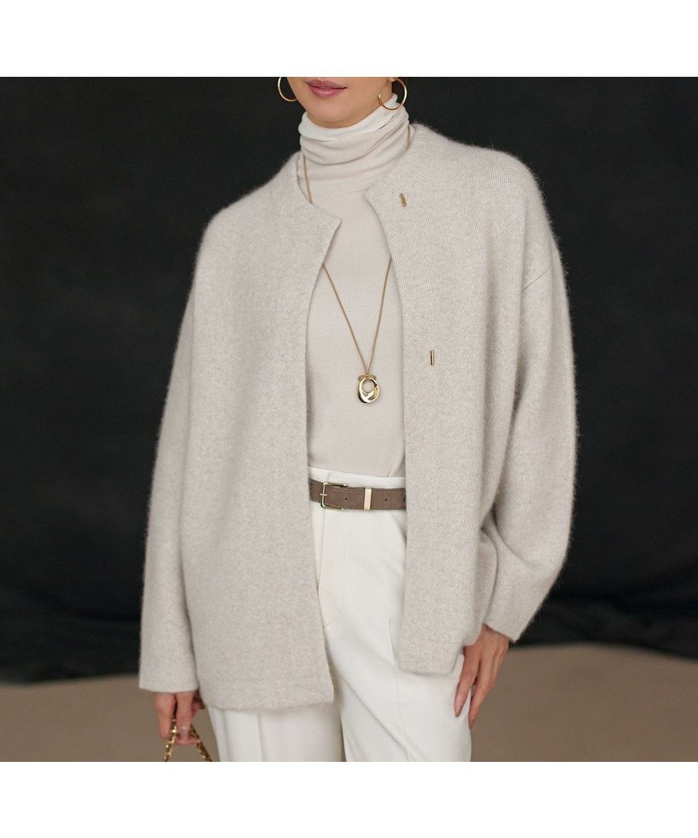【23区/NIJYUSANKU】の【見上愛さん着用】ラクーンブレンドダブルフェイス ニット アウター 人気、トレンドファッション・服の通販 founy(ファニー) 　ファッション　Fashion　レディースファッション　Fashion for Women　アウター　Coat / Outerwear Collection　レディースジャケット・軽アウター　Jackets　インナー　Innerwear　カーディガン　Cardigan, Knitwear　コーディガン　Coatigan, Knit Coat　ジャケット　Jacket, Outerwear　ダブル　Double, Double-Breasted　フェイス　Face, Facial Design　ポケット　Pocket, Pocket Detail　A/W・秋冬　Autumn/Winter　冬　Winter / This Winter　エレガント 上品　Elegant　2025年　2025　2025-2026秋冬・A/W　Autumn/Winter 2025–26 AW25–26　 other-1|ID: prp329100004659619 ipo3291000000035710087