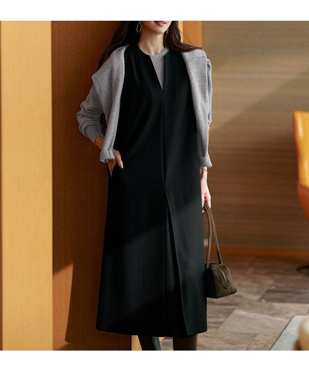 【23区/NIJYUSANKU】のウールミルドジャージー ボックスタック ジャンパースカート 人気、トレンドファッション・服の通販 founy(ファニー) 　ファッション　Fashion　レディースファッション　Fashion for Women　スカート　Skirts　インナー　Innerwear　カットソー　Cut and Sewn Top　シアー　Sheer, See-Through　ストレッチ　Stretch, Stretchy Fabric　フォルム　Silhouette, Form　ボックス　Boxy, Box Shape　A/W・秋冬　Autumn/Winter　冬　Winter / This Winter　2025年　2025　2025-2026秋冬・A/W　Autumn/Winter 2025–26 AW25–26　 other-1|ID: prp329100004659624 ipo3291000000034107663