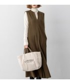 【23区/NIJYUSANKU】のウールミルドジャージー ボックスタック ジャンパースカート カーキ系|ID: prp329100004659624 ipo3291000000035544533