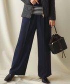 【23区/NIJYUSANKU】の【見上愛さん着用/VERY12月号掲載/洗える】TWビエラ タック ワイド パンツ ネイビー系|ID: prp329100004659626 ipo3291000000034329851