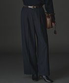 【23区/NIJYUSANKU】の【滝沢眞規子さん着用/VERY掲載/洗える】TWビエラ タック ワイド パンツ ネイビー系|ID: prp329100004659626 ipo3291000000035374584