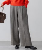 【23区/NIJYUSANKU】のラメミックスツイード タック ワイド パンツ モノトーン系|ID: prp329100004659628 ipo3291000000033871523