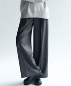 【23区/NIJYUSANKU】のラメミックスツイード タック ワイド パンツ チャコール系|ID: prp329100004659628 ipo3291000000035608026