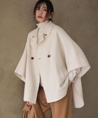 【23区/NIJYUSANKU】の【見上愛さん着用/Oggi12月号掲載】ウールライトリバー ポンチョシルエット コート ベージュ系|ID: prp329100004659630 ipo3291000000034476111