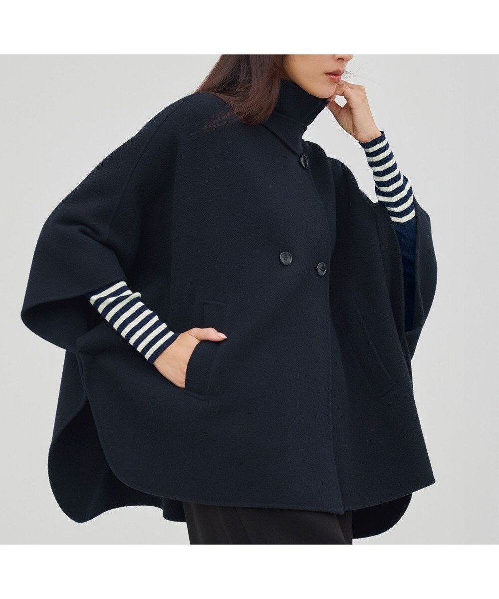 【23区/NIJYUSANKU】の【見上愛さん着用/Oggi12月号掲載】ウールライトリバー ポンチョシルエット コート インテリア・キッズ・メンズ・レディースファッション・服の通販 founy(ファニー) 雑誌掲載アイテム Magazine Picks & Fashion Features ファッション雑誌 Fashion Magazines オッジ Oggi ファッション Fashion レディースファッション Fashion for Women アウター Coat / Outerwear Collection コート・ロングコート・ピーコート Long Coats, Peacoats & More レディースジャケット・軽アウター Jackets ポンチョ・ケープコート Ponchos & Capes クラシカル Classical, Vintage-Inspired 12月号 December Issue ジャケット Jacket, Outerwear 雑誌 Magazine, Fashion Magazine バランス Balance, Style Balance フラップ Flap, Flap Pocket フロント Front, Front Design ボトム Bottoms, Lower Wear ポンチョ Poncho, Cape Style 防寒 Cold Protection, Winter-Ready リラックス Relax, Relaxed Fit A/W・秋冬 Autumn/Winter 冬 Winter / This Winter エレガント 上品 Elegant 2025年 2025 2025-2026秋冬・A/W Autumn/Winter 2025–26 AW25–26 ブラック系|ID: prp329100004659630 ipo3291000000034486237