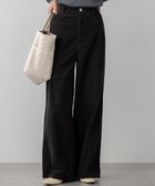 【23区/NIJYUSANKU】の【見上愛さん着用/先行予約/洗える】コットン コーデュロイ ワイド パンツ チャコールブラック系|ID: prp329100004659633 ipo3291000000033722326