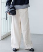 【23区/NIJYUSANKU】の【見上愛さん着用/先行予約/洗える】コットン コーデュロイ ワイド パンツ ホワイト系|ID: prp329100004659633 ipo3291000000033722328