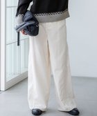 【23区/NIJYUSANKU】の【見上愛さん着用/洗える】コットン コーデュロイ ワイド パンツ ホワイト系|ID: prp329100004659633 ipo3291000000034329870