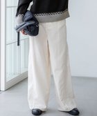【23区/NIJYUSANKU】の【滝沢眞規子さん着用/洗える】コットン コーデュロイ ワイド パンツ ホワイト系|ID: prp329100004659633 ipo3291000000035607338