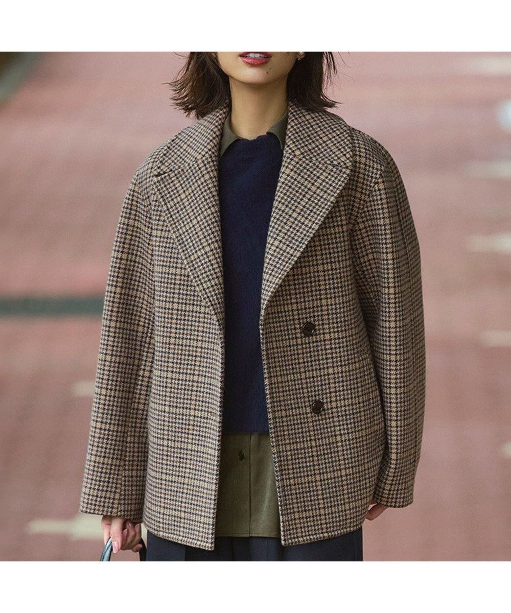 【23区/NIJYUSANKU】の【Oggi11月号掲載】ボンディング チェックツイード ジャコット 人気、トレンドファッション・服の通販 founy(ファニー) 　雑誌掲載アイテム　Magazine Picks & Fashion Features　ファッション雑誌　Fashion Magazines　オッジ　Oggi　ファッション　Fashion　レディースファッション　Fashion for Women　アウター　Coat / Outerwear Collection　レディースジャケット・軽アウター　Jackets　クラシック　Classic, Timeless Style　11月号　November Issue　ジャケット　Jacket, Outerwear　雑誌　Magazine, Fashion Magazine　チェック　Check, Plaid, Tartan　ツイード　Twill, Twill Weave　デニム　Denim, Jeans Material　定番　Standard, Basic Item　フォルム　Silhouette, Form　フォーム　Form　ボトム　Bottoms, Lower Wear　ボンディング　Bonding, Bonded Fabric　A/W・秋冬　Autumn/Winter　冬　Winter / This Winter　おすすめ　Recommended / Our Picks　2025年　2025　2025-2026秋冬・A/W　Autumn/Winter 2025–26 AW25–26　 other-1|ID: prp329100004659634 ipo3291000000034329874