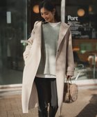 【23区/NIJYUSANKU】の【滝沢眞規子さん着用/VERY掲載】MANTECOPureリバー フード ロングコート オートミール系|ID: prp329100004659642 ipo3291000000034828113