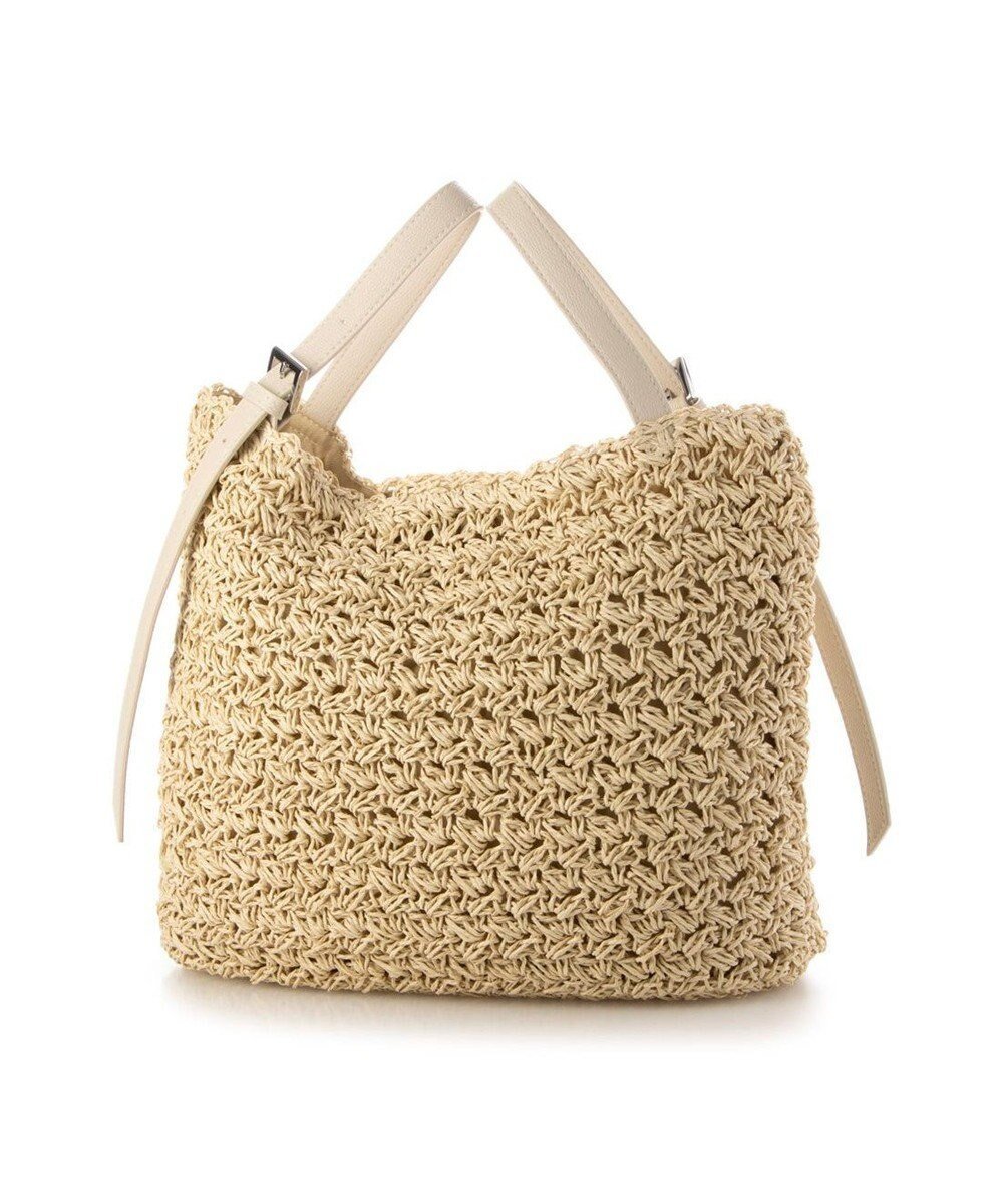 【アンビリオン/UNBILLION】のカシュカシュ cachecache / ベルトハンドル柄編トート インテリア・キッズ・メンズ・レディースファッション・服の通販 founy(ファニー) 　ファッション　Fashion　レディースファッション　Fashion for Women　バッグ　Bags　ベルト&ウエストマーク　Belts & Waist Accessories　カラフル　Colorful Design　財布　Wallet, Purse　ハンド　Hand, Handmade　ベーシック　Basic, Essential　ペーパー　Paper, Kraft Paper　ポケット　Pocket, Pocket Detail　マグネット　Magnet, Magnetic Closure　ミックス　Mix, Mixed Style　モチーフ　Motif, Design Theme　再入荷　Restock / Back in Stock　おすすめ　Recommended / Our Picks　ベージュ|ID: prp329100004659670 ipo3291000000033722500