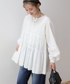 【アメリカンホリック/AMERICAN HOLIC】のティアードギャザーブラウス Off White|ID: prp329100004659671 ipo3291000000033722503