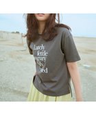 【エニー/ANY】の【洗濯機可/UVケア/接触冷感】半袖ロゴTシャツ チャコール[ロゴプリント]|ID: prp329100004659719 ipo3291000000033722778