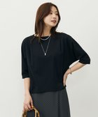 【ジェイ プレス/J.PRESS】の【洗える・抗菌防臭・接触冷感・吸水速乾】ドライポンチ ボートネック カットソー ブラック系|ID: prp329100004659721 ipo3291000000035635247