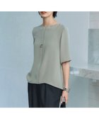 【アイシービー/iCB】の【UVカット・防シワ・洗える】ライトダブルクロス Tブラウス スモークグレー系|ID: prp329100004659725 ipo3291000000033722830