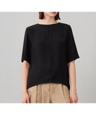 【アイシービー/iCB】の【UVカット・防シワ・洗える】ライトダブルクロス Tブラウス ブラック系|ID: prp329100004659725 ipo3291000000033722832