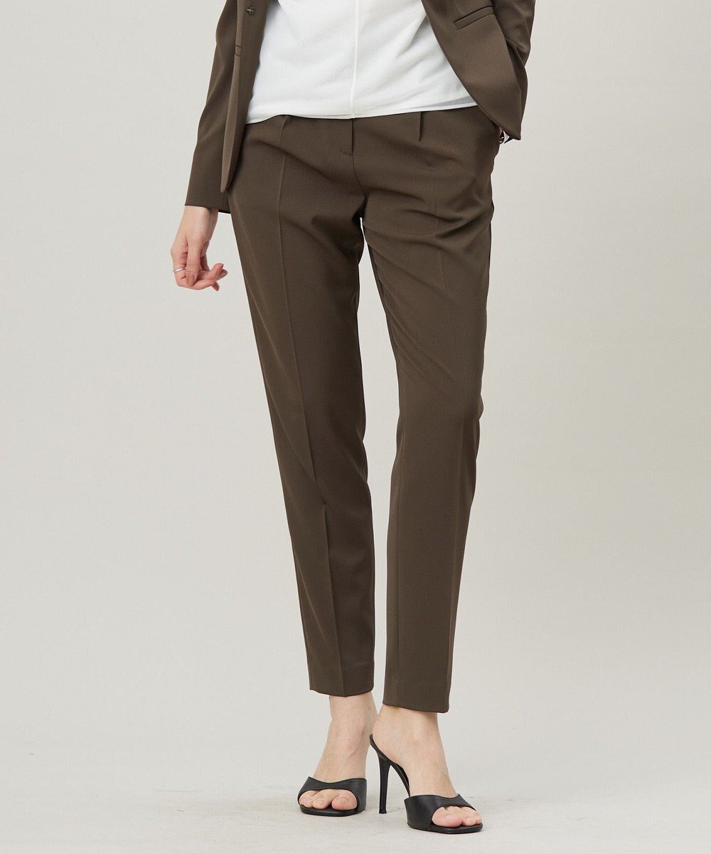 【アイシービー/iCB】の【UVカット・防シワ・速乾・洗える】Fiedテーパードパンツ インテリア・キッズ・メンズ・レディースファッション・服の通販 founy(ファニー) 　ファッション　Fashion　レディースファッション　Fashion for Women　パンツ　Pants & Trousers　洗える　Machine Washable　ジャケット　Jacket, Outerwear　スタイリッシュ　Stylish, Fashionable　ストレッチ　Stretch, Stretchy Fabric　スマート　Smart, Elegant　セットアップ　Set-Up, Coordinated Outfit　センター　Center, Center Line　チェック　Check, Plaid, Tartan　人気　Popular, Best Seller　ハイネック　High Neck, Mock Neck　フォルム　Silhouette, Form　ラップ　Wrap, Wrap Design　ワイド　Wide, Wide Fit　A/W・秋冬　Autumn/Winter　S/S・春夏　SS, Spring/Summer, Warm Season　夏　Summer　セレモニー　Ceremony　ビジネス 仕事 通勤　Business / Work / Commuting　カーキ系|ID: prp329100004659744 ipo3291000000035574955