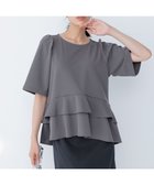 【組曲/KUMIKYOKU】のご好評につき追加生産【WEB限定・接触冷感・UVカット・吸水速乾】ジョーゼットジャージーティアード ブラウス グレー系|ID: prp329100004659746 ipo3291000000033723023