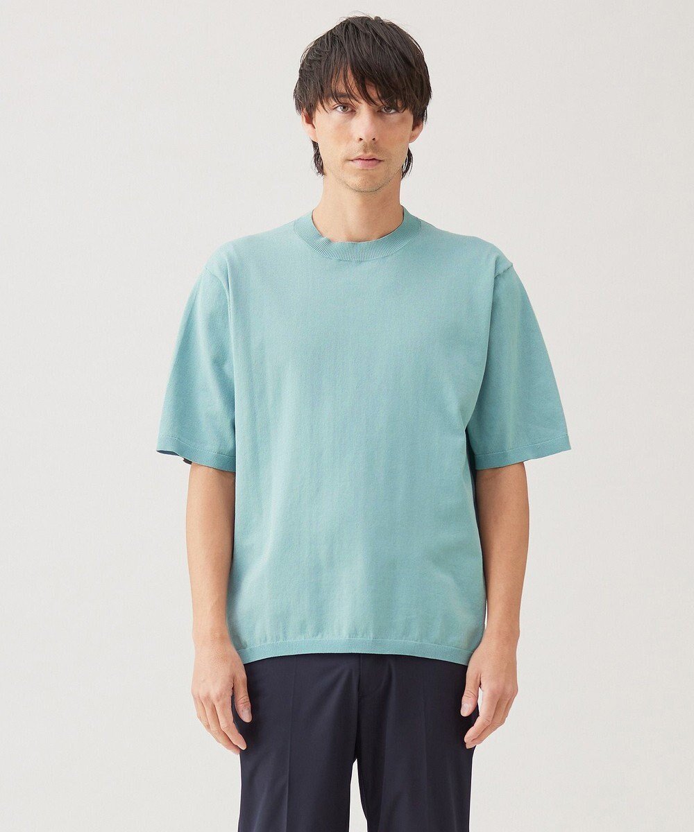 【アンフィーロ/UNFILO / MEN】の【メンズノンノWEB掲載】スゴ機能美 ニット クルーネック インテリア・キッズ・メンズ・レディースファッション・服の通販 founy(ファニー) 　ファッション　Fashion　メンズファッション　Fashion for Men　トップス・カットソー　Cut & Sew Tops　ニット・セーター / 定番トップス　Knit Tops & Sweaters　インナー　Innerwear　ウォッシャブル　Machine Washable　春　Spring　カーディガン　Cardigan, Knitwear　ジャケット　Jacket, Outerwear　セーター　Sweater, Knitwear　雑誌　Magazine, Fashion Magazine　ポロシャツ　Polo Shirt, Collared Tee　ロング　Long, Long-Length　S/S・春夏　SS, Spring/Summer, Warm Season　夏　Summer　エレガント 上品　Elegant　スモーキーグリーン|ID: prp329100004659796 ipo3291000000034695979