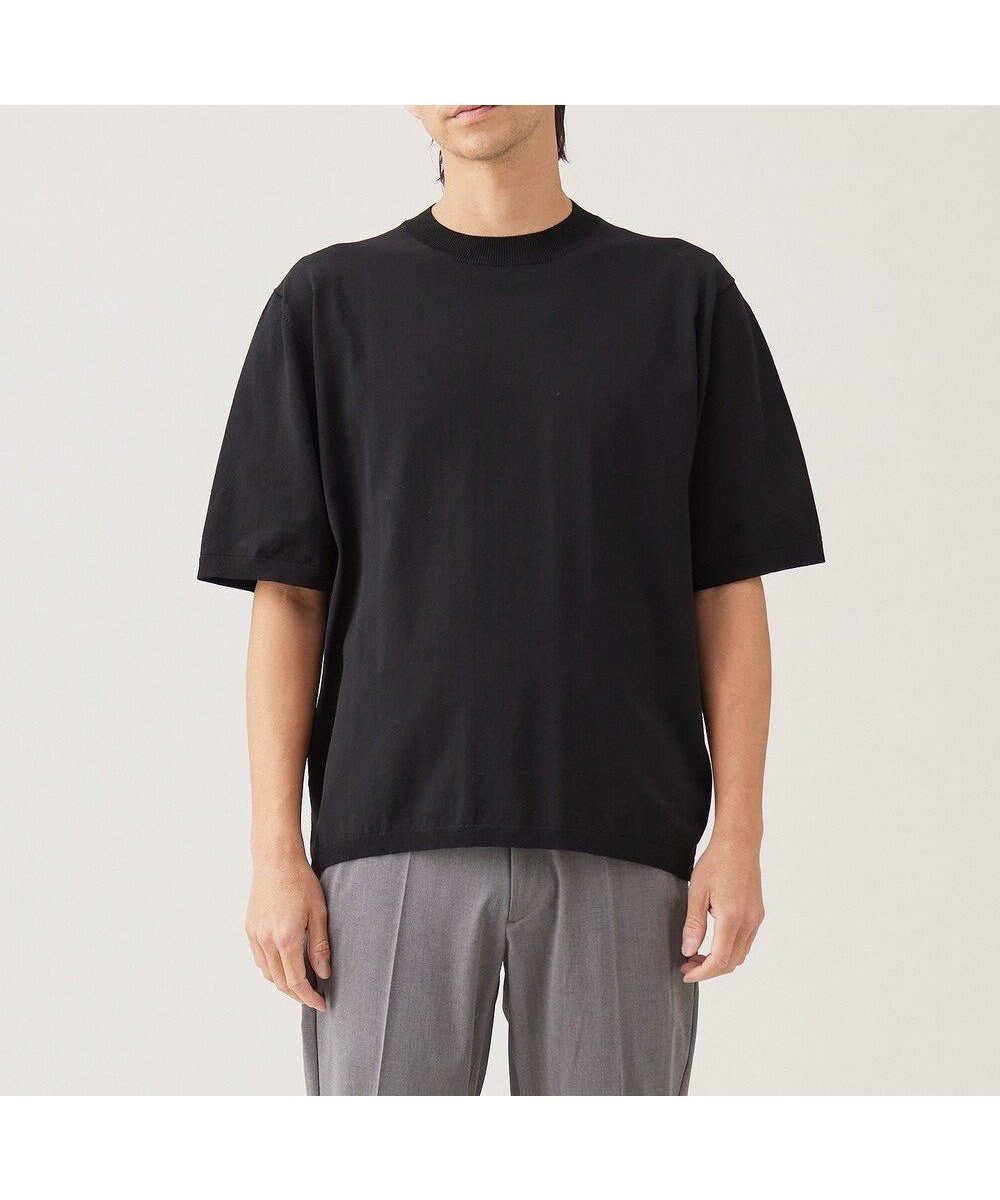 【アンフィーロ/UNFILO / MEN】の【メンズノンノWEB掲載】スゴ機能美 ニット クルーネック インテリア・キッズ・メンズ・レディースファッション・服の通販 founy(ファニー) 　ファッション　Fashion　メンズファッション　Fashion for Men　トップス・カットソー　Cut & Sew Tops　ニット・セーター / 定番トップス　Knit Tops & Sweaters　インナー　Innerwear　ウォッシャブル　Machine Washable　春　Spring　カーディガン　Cardigan, Knitwear　ジャケット　Jacket, Outerwear　セーター　Sweater, Knitwear　雑誌　Magazine, Fashion Magazine　ポロシャツ　Polo Shirt, Collared Tee　ロング　Long, Long-Length　S/S・春夏　SS, Spring/Summer, Warm Season　夏　Summer　エレガント 上品　Elegant　ブラック|ID: prp329100004659796 ipo3291000000034695980