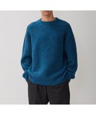 【アンフィーロ/UNFILO / MEN】のヘアリー クルーネックニット ブルー グリーン|ID: prp329100004659819 ipo3291000000034347918