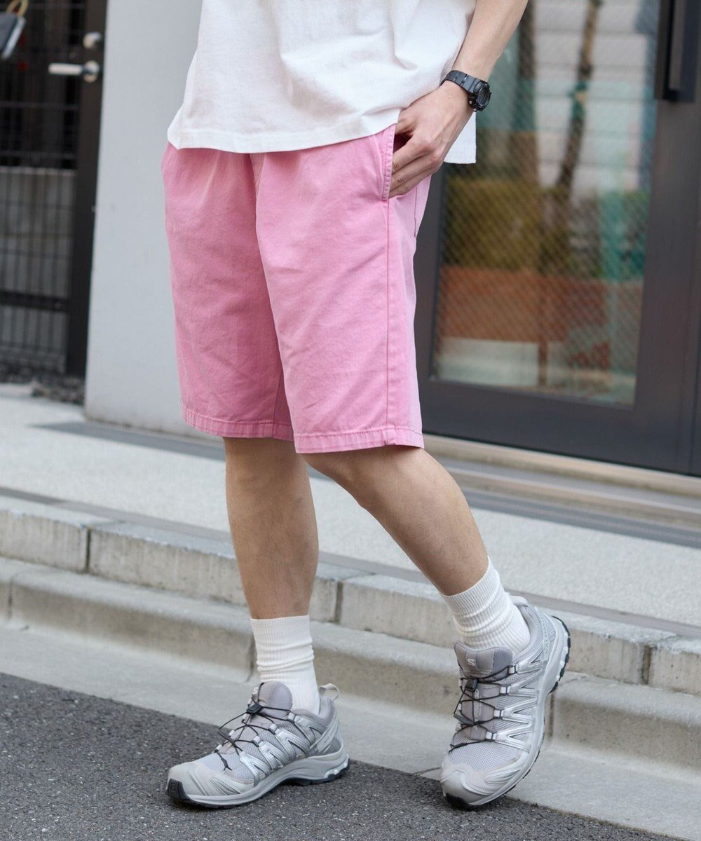 【ウィゴー/WEGO / MEN】の【ウエストゴム/SMLサイズ展開】イージーコットンショーツ インテリア・キッズ・メンズ・レディースファッション・服の通販 founy(ファニー) 　ファッション　Fashion　メンズファッション　Fashion for Men　ボトムス　Bottoms　春　Spring　グラフィック　Graphic, Graphic Design　ショーツ　Shorts, Short Pants　ショート　Short, Short Length　シンプル　Simple, Minimal　スマホ　Smartphone, Mobile Device　デニム　Denim, Jeans Material　定番　Standard, Basic Item　ハーフ　Half, Half-Length　ポケット　Pocket, Pocket Detail　S/S・春夏　SS, Spring/Summer, Warm Season　プチプライス・低価格　Affordable / Budget Price　おすすめ　Recommended / Our Picks　夏　Summer　ピンク|ID: prp329100004659825 ipo3291000000033723584