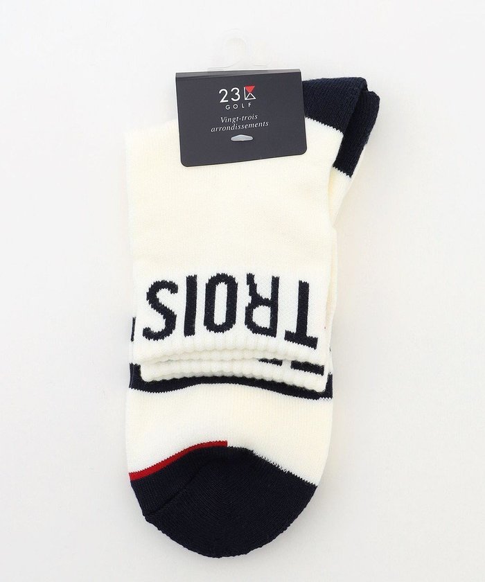【23区 ゴルフ/23区GOLF / MEN】の【MEN】ロゴラインハーフソックス 15cm インテリア・キッズ・メンズ・レディースファッション・服の通販 founy(ファニー) https://founy.com/ ファッション Fashion メンズファッション Fashion for Men シューズ・靴 Shoes アクリル Acrylic Material 抗菌 Antibacterial, Bacteria-Resistant シンプル Simple, Minimal スポーツ Sports, Activewear ソックス Socks, Hosiery トレンド Trend, Trending Now ハーフ Half, Half-Length フィット Fit, Slim Fit おすすめ Recommended / Our Picks ゴルフ Golf |ID: prp329100004659827 ipo3291000000033723608