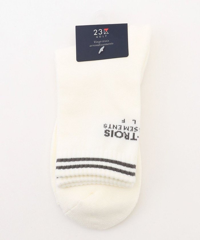 【23区 ゴルフ/23区GOLF / MEN】の【MEN】バックロゴレギュラーソックス 18cm インテリア・キッズ・メンズ・レディースファッション・服の通販 founy(ファニー) https://founy.com/ ファッション Fashion メンズファッション Fashion for Men シューズ・靴 Shoes アクリル Acrylic Material 抗菌 Antibacterial, Bacteria-Resistant シンプル Simple, Minimal スポーツ Sports, Activewear ソックス Socks, Hosiery 定番 Standard, Basic Item フィット Fit, Slim Fit ベーシック Basic, Essential レギュラー Regular, Standard Fit ゴルフ Golf |ID: prp329100004659828 ipo3291000000033723620