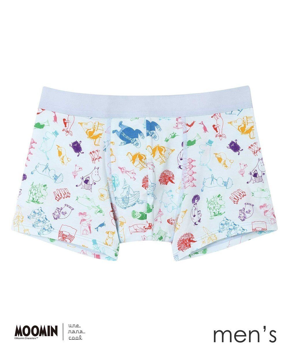 【ウンナナクール/une nana cool / MEN】の【ムーミン】 MOOMIN * une nana cool メンズボクサーパンツ インテリア・キッズ・メンズ・レディースファッション・服の通販 founy(ファニー) 　ファッション　Fashion　メンズファッション　Fashion for Men　ボトムス　Bottoms　アンダー　Underwear Essentials　コラボ　Collaboration, Collab　フィット　Fit, Slim Fit　ボーダー　Border, Stripe　TU|ID: prp329100004659836 ipo3291000000033723670