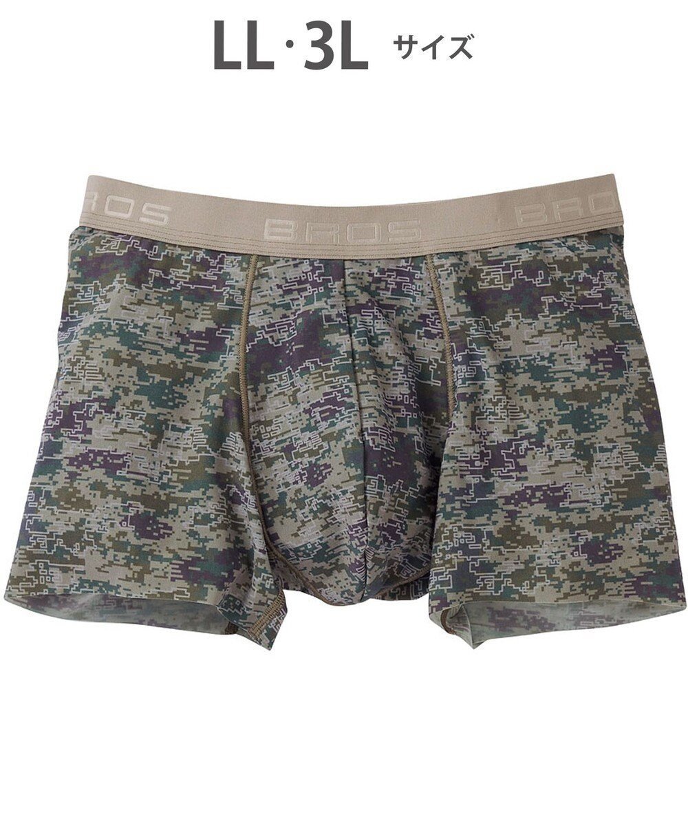 【ワコール/Wacoal / MEN】の【キモチイイパンツ】 ボクサーパンツ 動きにフィット フロント快適グラマラス 吸汗速乾 上質なフィット感 肌あたり軽減設計 前閉じ 下着 メンズ GT3371 /ブロス バイ ワコールメン インテリア・キッズ・メンズ・レディースファッション・服の通販 founy(ファニー) 　ファッション　Fashion　メンズファッション　Fashion for Men　ボトムス　Bottoms　アンダー　Underwear Essentials　カッティング　Cutting Detail　ストレッチ　Stretch, Stretchy Fabric　定番　Standard, Basic Item　人気　Popular, Best Seller　フィット　Fit, Slim Fit　フラット　Flat, Flat Shoes　フロント　Front, Front Design　ボタニカル　Botanical, Floral Pattern　メンズ　Men's, Menswear　オリーブ|ID: prp329100004659838 ipo3291000000033918609