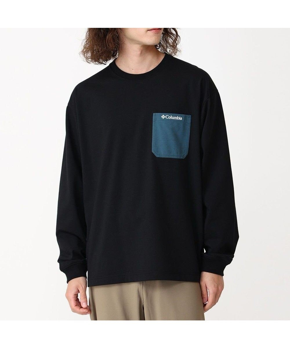 【コロンビア/Columbia / MEN】のColumbia/ ヤングストリートロングスリーブクルー /コロンビア インテリア・キッズ・メンズ・レディースファッション・服の通販 founy(ファニー) 　ファッション　Fashion　メンズファッション　Fashion for Men　トップス・カットソー　Cut & Sew Tops　メンズシャツ　Shirts　カットソー　Cut and Sewn Top　トレンド　Trend, Trending Now　フィット　Fit, Slim Fit　ポケット　Pocket, Pocket Detail　リラックス　Relax, Relaxed Fit　ワンポイント　One Point, Statement Accent　夏　Summer　旅行　Travel　S/S・春夏　SS, Spring/Summer, Warm Season　A/W・秋冬　Autumn/Winter　長袖　Long Sleeve, Full Sleeve　Black|ID: prp329100004659848 ipo3291000000033723748