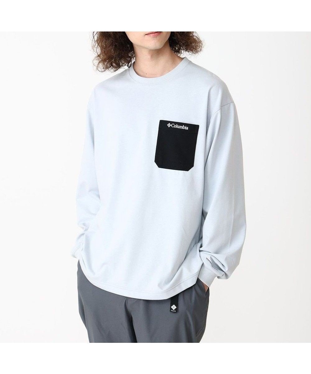 【コロンビア/Columbia / MEN】のColumbia/ ヤングストリートロングスリーブクルー /コロンビア インテリア・キッズ・メンズ・レディースファッション・服の通販 founy(ファニー) 　ファッション　Fashion　メンズファッション　Fashion for Men　トップス・カットソー　Cut & Sew Tops　メンズシャツ　Shirts　カットソー　Cut and Sewn Top　トレンド　Trend, Trending Now　フィット　Fit, Slim Fit　ポケット　Pocket, Pocket Detail　リラックス　Relax, Relaxed Fit　ワンポイント　One Point, Statement Accent　夏　Summer　旅行　Travel　S/S・春夏　SS, Spring/Summer, Warm Season　A/W・秋冬　Autumn/Winter　長袖　Long Sleeve, Full Sleeve　Cirrus Grey|ID: prp329100004659848 ipo3291000000033723749