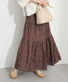 【クラフトスタンダードブティック/CRAFT STANDARD BOUTIQUE】のシャイニーワッシャースカート Brown|ID: prp329100004659851 ipo3291000000033723765