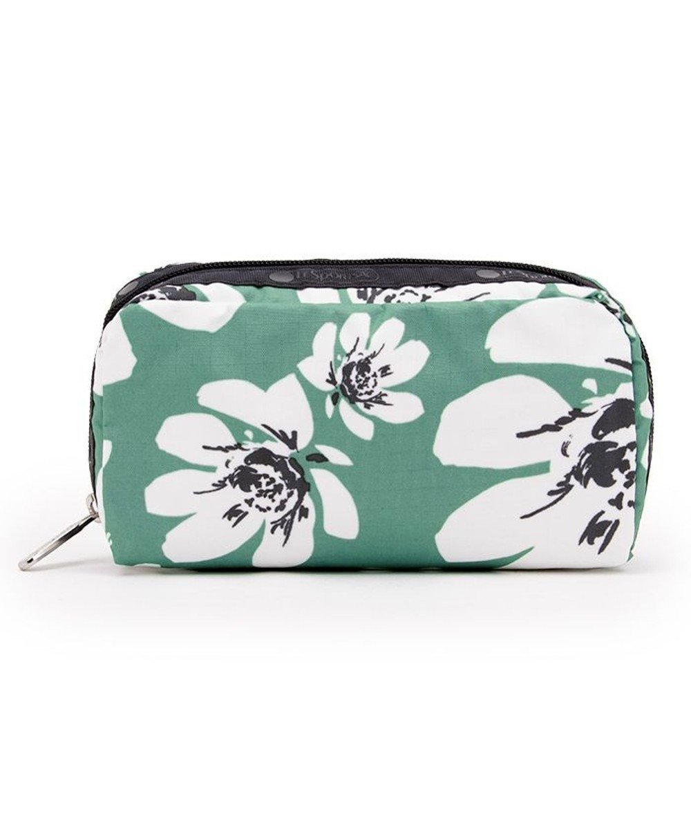 【レスポートサック/LeSportsac】のRECTANGULAR COSMETIC/トロピカルガーデングリーン 人気、トレンドファッション・服の通販 founy(ファニー) 　ファッション　Fashion　レディースファッション　Fashion for Women　ミニ財布・二つ折り財布　Wallets & Card Cases　ポーチ&ミニバッグ　Pouches & Mini Bags　ガーデン　Garden, Gardening　スクエア　Square, Square Shape　フラワー　Flower, Floral　プリント　Print, Printed Pattern　ポケット　Pocket, Pocket Detail　ポーチ　Pouch, Small Case　モチーフ　Motif, Design Theme　エレガント 上品　Elegant　財布　Wallet, Purse　 other-1|ID: prp329100004659900 ipo3291000000033723975
