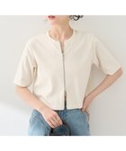 【アースミュージックアンドエコロジー/earth music&ecology】のカットリブWジップカーディガン 人気、トレンドファッション・服の通販 founy(ファニー) ファッション Fashion レディースファッション Fashion for Women トップス・カットソー Cut & Sew Tops カーディガン・羽織り Layered Style Cardigans おすすめ Recommended / Our Picks カーディガン Cardigan, Knitwear フォルム Silhouette, Form フロント Front, Front Design ベーシック Basic, Essential ポケット Pocket, Pocket Detail 夏 Summer 春 Spring S/S・春夏 SS, Spring/Summer, Warm Season thumbnail Ivory|ID: prp329100004659951 ipo3291000000033724240