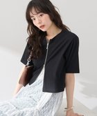 【アースミュージックアンドエコロジー/earth music&ecology】のカットリブWジップカーディガン 人気、トレンドファッション・服の通販 founy(ファニー) ファッション Fashion レディースファッション Fashion for Women トップス・カットソー Cut & Sew Tops カーディガン・羽織り Layered Style Cardigans おすすめ Recommended / Our Picks カーディガン Cardigan, Knitwear フォルム Silhouette, Form フロント Front, Front Design ベーシック Basic, Essential ポケット Pocket, Pocket Detail 夏 Summer 春 Spring S/S・春夏 SS, Spring/Summer, Warm Season thumbnail Black|ID: prp329100004659951 ipo3291000000033724244