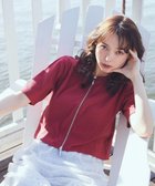 【アースミュージックアンドエコロジー/earth music&ecology】のカットリブWジップカーディガン 人気、トレンドファッション・服の通販 founy(ファニー) ファッション Fashion レディースファッション Fashion for Women トップス・カットソー Cut & Sew Tops カーディガン・羽織り Layered Style Cardigans おすすめ Recommended / Our Picks カーディガン Cardigan, Knitwear フォルム Silhouette, Form フロント Front, Front Design ベーシック Basic, Essential ポケット Pocket, Pocket Detail 夏 Summer 春 Spring S/S・春夏 SS, Spring/Summer, Warm Season thumbnail Red|ID: prp329100004659951 ipo3291000000033724246