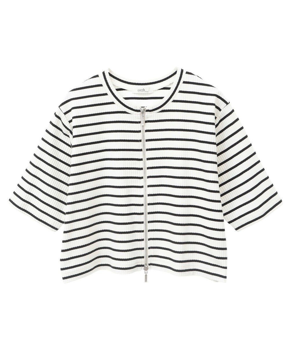 【アースミュージックアンドエコロジー/earth music&ecology】のカットリブWジップカーディガン インテリア・キッズ・メンズ・レディースファッション・服の通販 founy(ファニー) ファッション Fashion レディースファッション Fashion for Women トップス・カットソー Cut & Sew Tops カーディガン・羽織り Layered Style Cardigans おすすめ Recommended / Our Picks カーディガン Cardigan, Knitwear フォルム Silhouette, Form フロント Front, Front Design ベーシック Basic, Essential ポケット Pocket, Pocket Detail 夏 Summer 春 Spring S/S・春夏 SS, Spring/Summer, Warm Season Border|ID: prp329100004659951 ipo3291000000033724248