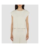 【ジョゼフ/JOSEPH】の【洗える】ポプリンジャージー キャップスリーブティーシャツ 人気、トレンドファッション・服の通販 founy(ファニー) ファッション Fashion レディースファッション Fashion for Women トップス・カットソー Cut & Sew Tops シャツ・ブラウス・オフィスカジュアル Elegant Blouses & Button-Ups ロングTシャツ・Tシャツ Longline T-Shirts & Tees カットソー・ベーシックTシャツ Cut-and-Sewn Tops / Stretch Tees & Basics カットソー Cut and Sewn Top ギャザー Gathered, Ruffled フィット Fit, Slim Fit リラックス Relax, Relaxed Fit 夏 Summer 春 Spring S/S・春夏 SS, Spring/Summer, Warm Season 洗える Machine Washable thumbnail Seashell|ID: prp329100004660198 ipo3291000000033725526