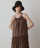 【グレース コンチネンタル/GRACE CONTINENTAL】のブライトキャミワンピース 人気、トレンドファッション・服の通販 founy(ファニー) ファッション Fashion レディースファッション Fashion for Women ワンピース Dresses キャミソールワンピース Camisole Dresses キャミワンピース Cami Dress, Slip Dress ギャザー Gathered, Ruffled プリーツ Pleats, Pleated ラップ Wrap, Wrap Design エレガント 上品 Elegant 夏 Summer 春 Spring S/S・春夏 SS, Spring/Summer, Warm Season 秋 Autumn thumbnail ブラウン|ID: prp329100004660250 ipo3291000000033725754