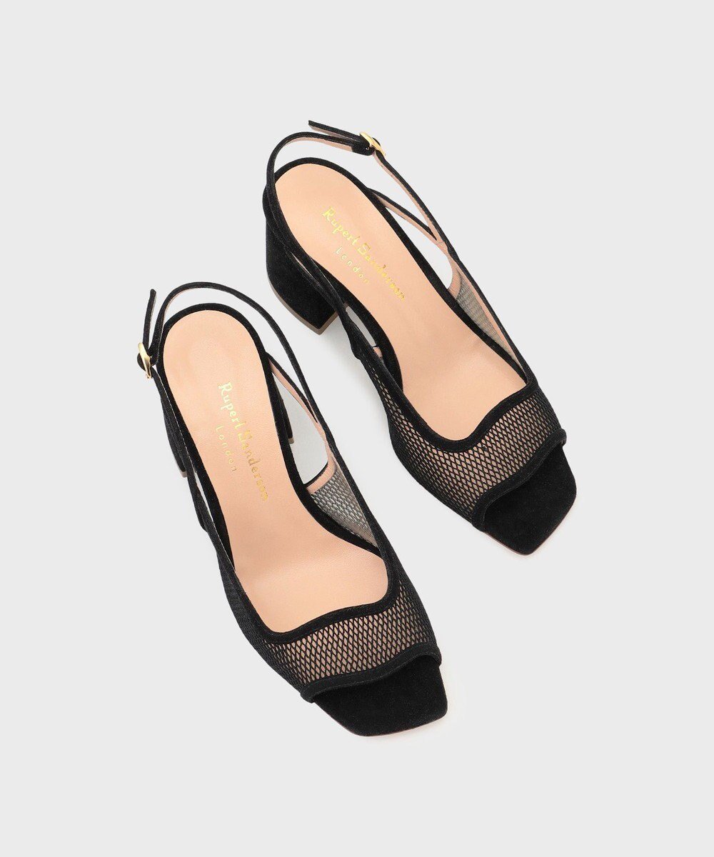 【グレース コンチネンタル/GRACE CONTINENTAL】のRupert Sanderson ブラックストラップヒール インテリア・キッズ・メンズ・レディースファッション・服の通販 founy(ファニー) ファッション Fashion レディースファッション Fashion for Women サンダル Sandals, Summer Shoes シューズ Shoes, Footwear バランス Balance, Style Balance ブロック Block, Solid Block Pattern メッシュ Mesh, Net Fabric ロング Long, Long-Length ワイド Wide, Wide Fit 夏 Summer 春 Spring S/S・春夏 SS, Spring/Summer, Warm Season ブラック|ID: prp329100004660252 ipo3291000000033725760