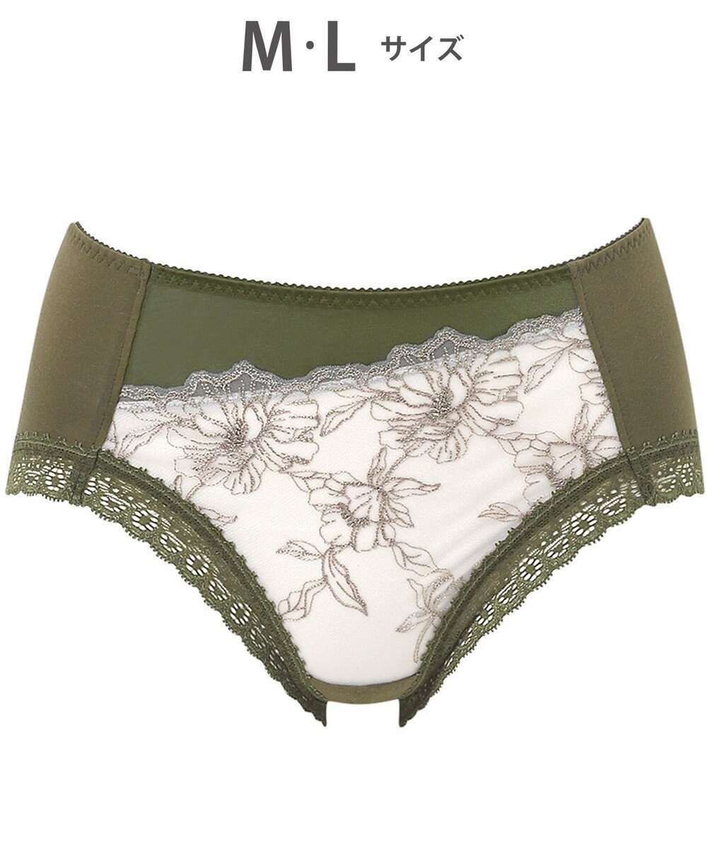 【ワコール/WACOAL】のショーツ BXC405とペア はきこみ丈ふつう 綿混(本体) レディース PXC205 /ワコール インテリア・キッズ・メンズ・レディースファッション・服の通販 founy(ファニー) 　ファッション　Fashion　レディースファッション　Fashion for Women　アンダー　Underwear Essentials　ショーツ　Shorts, Short Pants　レース　Lace, Lace Fabric　オリーブ|ID: prp329100004660270 ipo3291000000034568804