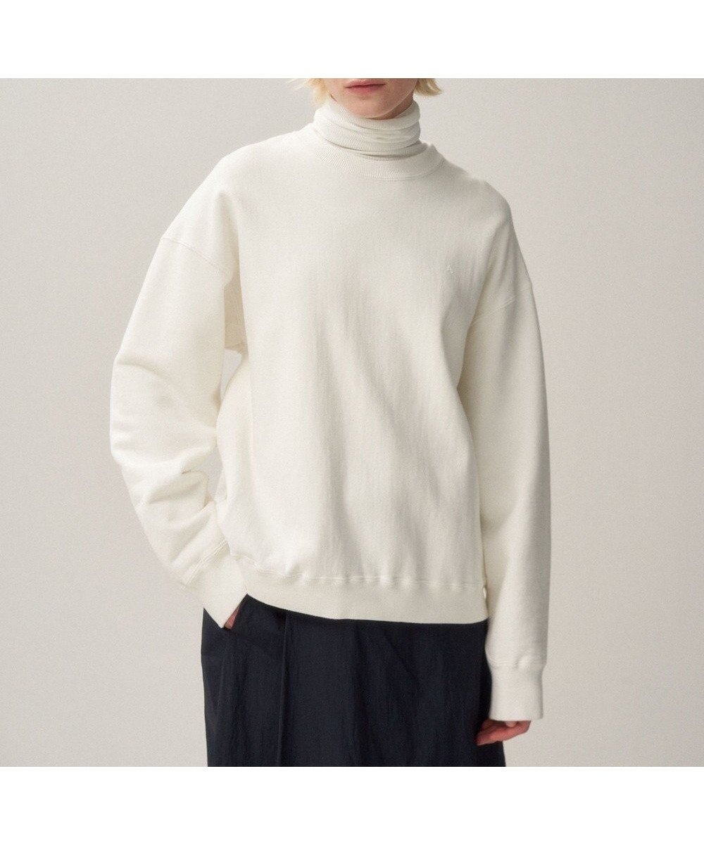 【エイトン/ATON】のGARMENT DYED URAKE オーバーサイズスウェットシャツ - UNISEX インテリア・キッズ・メンズ・レディースファッション・服の通販 founy(ファニー) 　ファッション　Fashion　レディースファッション　Fashion for Women　トップス・カットソー　Cut & Sew Tops　シャツ・ブラウス・オフィスカジュアル　Elegant Blouses & Button-Ups　レディースパーカー・カジュアルフーディー　Casual Hoodies & Sweatshirts　スウェット・クルーネックトップス　Sweatshirts & Crewnecks / Relaxed Fit Sweat Tops　ヴィンテージ　Vintage Style　スウェット / スエット　Sweatshirt, Sweatwear　トライアングル　Triangle, Triangular Shape　トレーナー　Sweatshirt, Trainer　定番　Standard, Basic Item　ベルベット　Velvet, Velvety　ユニセックス　Unisex, Genderless　A/W・秋冬　Autumn/Winter　S/S・春夏　SS, Spring/Summer, Warm Season　夏　Summer　WHITE|ID: prp329100004660281 ipo3291000000033725864