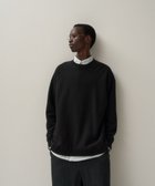 【エイトン/ATON】のGARMENT DYED URAKE オーバーサイズスウェットシャツ - UNISEX BLACK|ID: prp329100004660281 ipo3291000000033725866