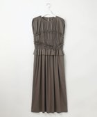 【23区/NIJYUSANKU】の【GOLD LABEL】ファインスムースジャージー ワンピース 人気、トレンドファッション・服の通販 founy(ファニー) ファッション Fashion レディースファッション Fashion for Women ワンピース Dresses 春 Spring 秋 Autumn ギャザー Gathered, Ruffled コンパクト Compact, Small Size シャーリング Shirring, Ruched シンプル Simple, Minimal ストレッチ Stretch, Stretchy Fabric なめらか Smooth, Silky Texture フォルム Silhouette, Form フリル Frill, Ruffle ペプラム Peplum, Flared Hem S/S・春夏 SS, Spring/Summer, Warm Season 夏 Summer エレガント 上品 Elegant 2025年 2025 2025春夏・S/S Spring/Summer 2025 SS25 thumbnail ブラウン系|ID: prp329100004660302 ipo3291000000033725950