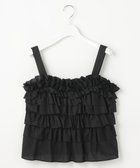 【23区/NIJYUSANKU】の【GOLD LABEL】コットンサテン フリルキャミソール ブラック系|ID: prp329100004660305 ipo3291000000033725960